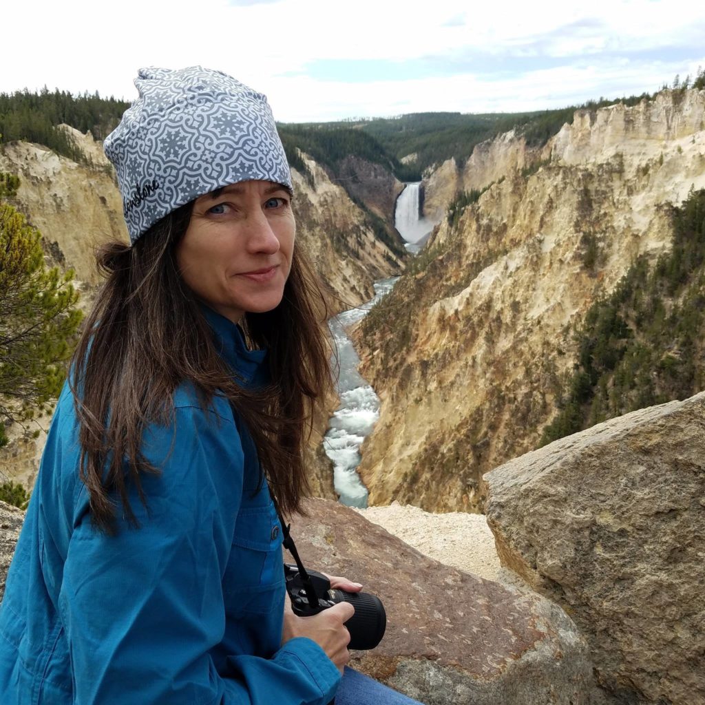 Carol Brouwer on The Edge in Yellowstone