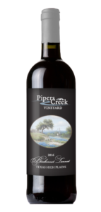Pipers Creek Wine Bottle Bluebonnet Tannat
