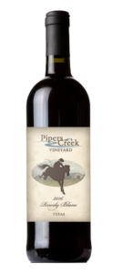 Pipers Creek Wine Bottle Rowdy Blanc