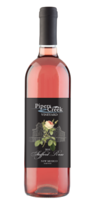 Pipers Creek Wine Bottle Stafford Rose